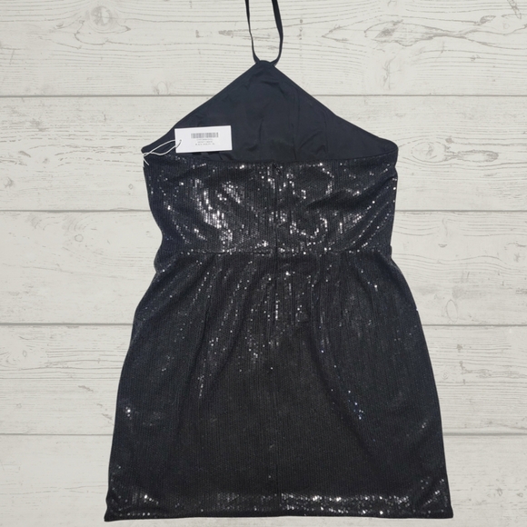 Reformation Sydney Black Sequin Dress - Picture 3 of 11
